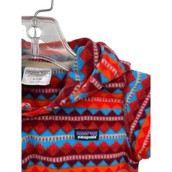 Patagonia Kids Red and Blue Patterned Jacket - Picture 5 of 16